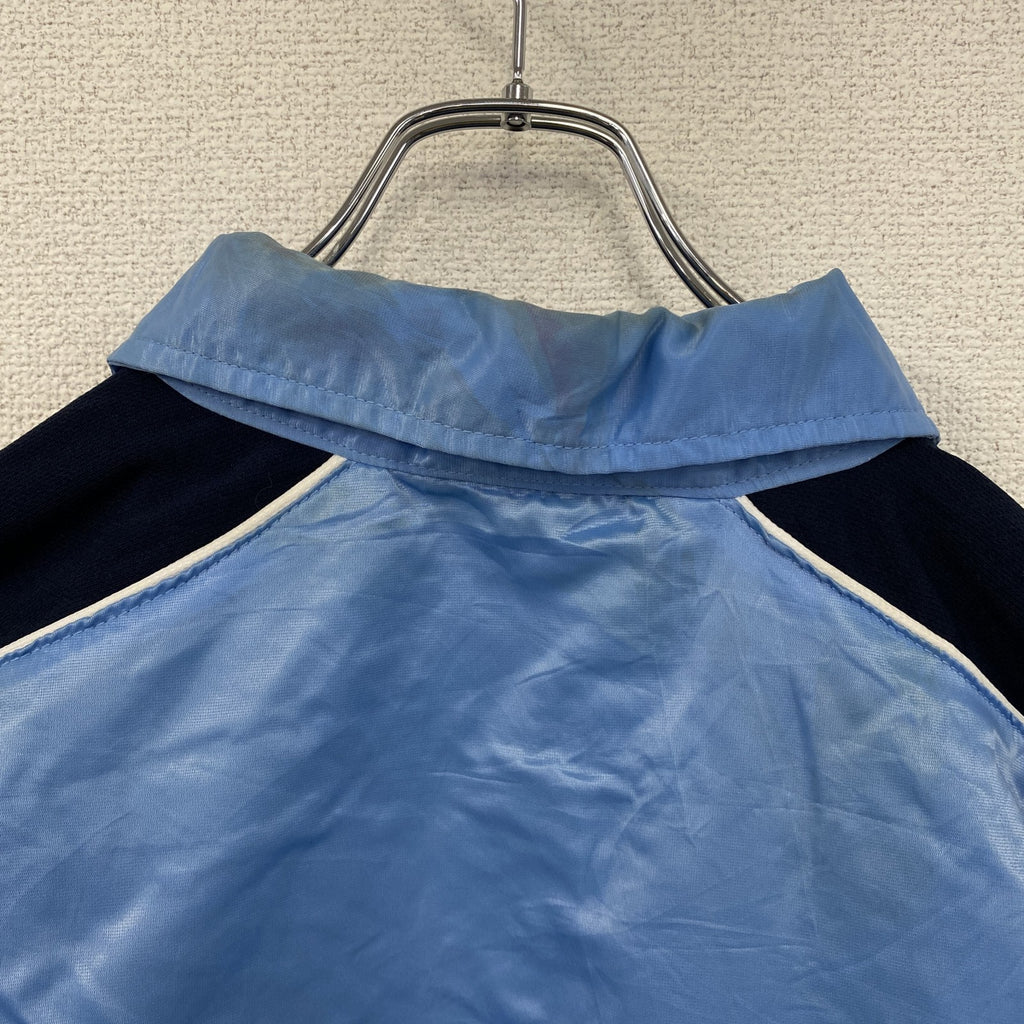 ～90s　Steve＆Barry's　フルジップナイロンジャケット　ヴィンテージ　水色　ライトブルー　Lサイズ　　古着