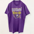 半袖プリントTシャツ　BCS　BOUND　BAYOU　GIRL　レトロデザイン　パープル　紫　Lサイズ　古着