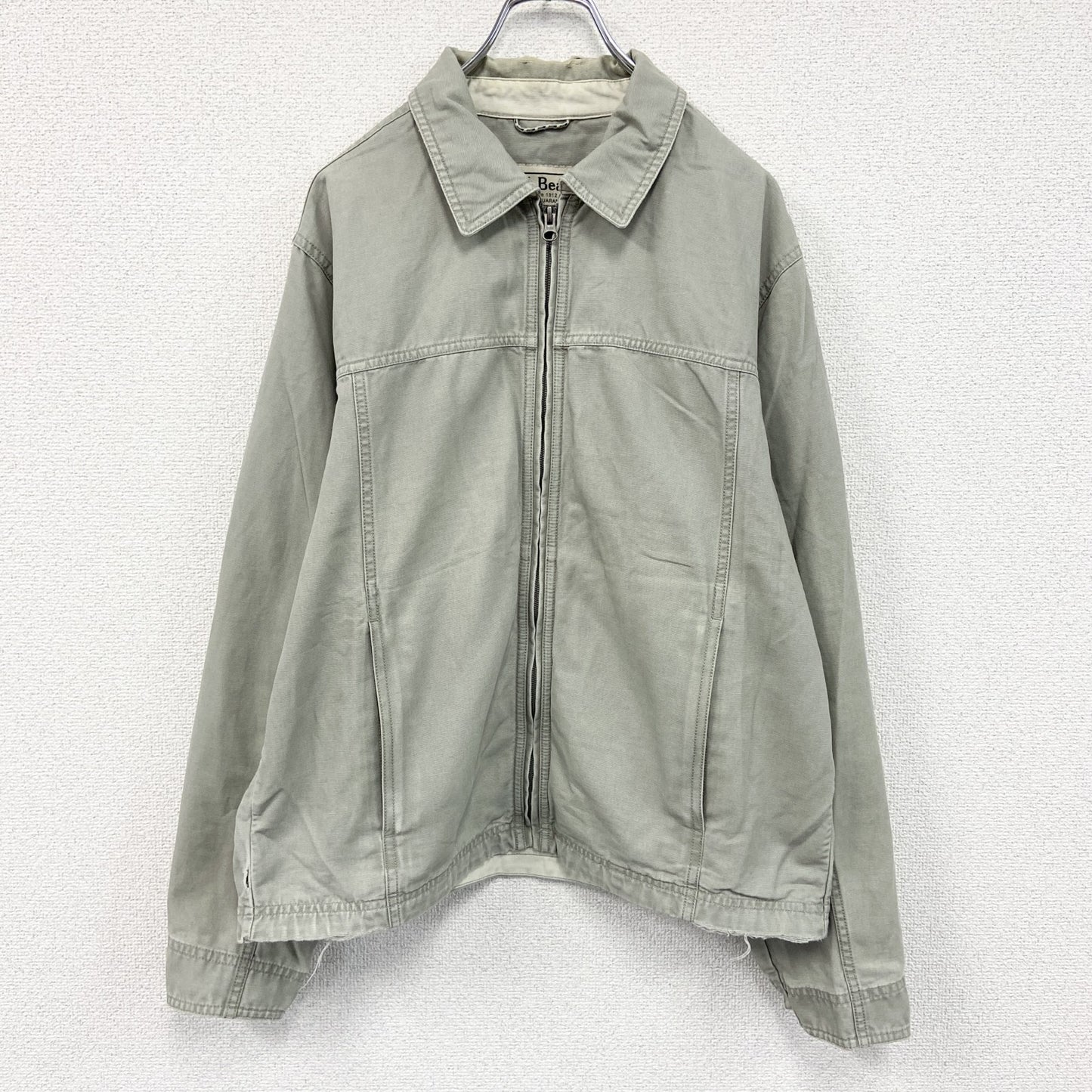 00s～　L.L.Bean　エルエルビーン　ブルゾン/スイングトップ　ヴィンテージ　グレージュ　Sサイズ