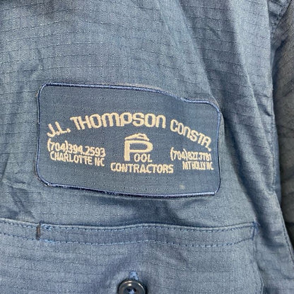 Carhartt　カーハート　ダブルポケット　半袖ワークシャツ　青　ブルー　Mサイズ