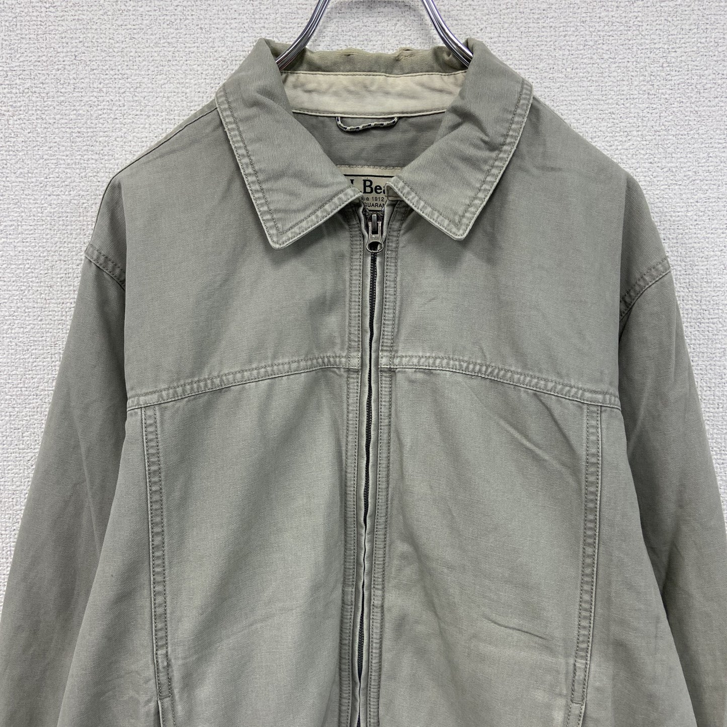 00s～　L.L.Bean　エルエルビーン　ブルゾン/スイングトップ　ヴィンテージ　グレージュ　Sサイズ