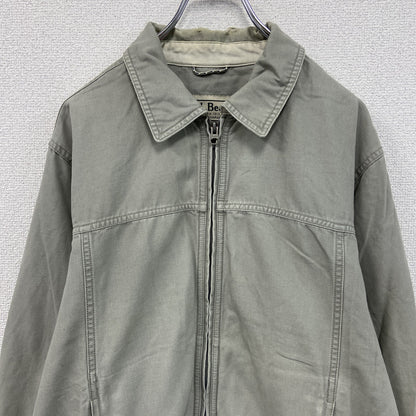 00s～　L.L.Bean　エルエルビーン　ブルゾン/スイングトップ　ヴィンテージ　グレージュ　Sサイズ