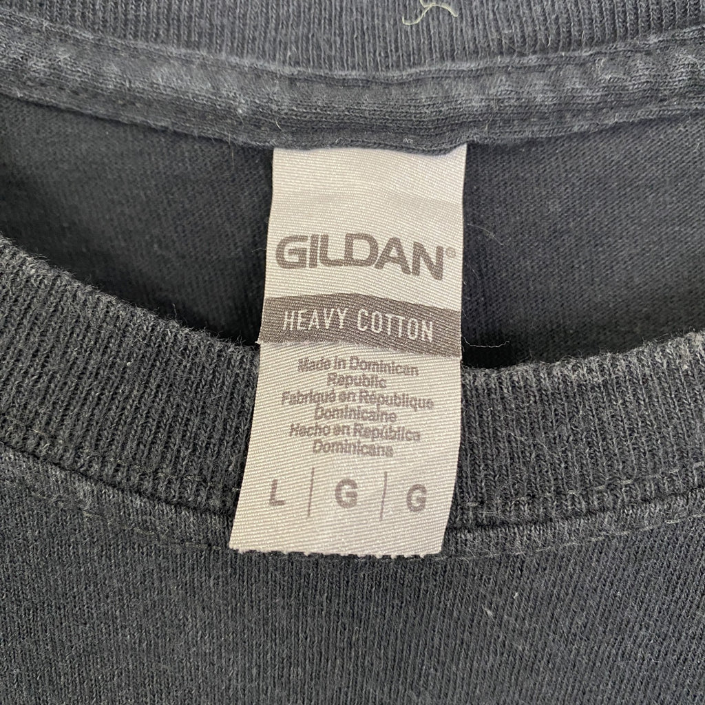 GILDAN ギルダン　半袖プリントTシャツ　クルーネック　MLB　ダイヤモンドバックス　黒　ブラック　Lサイズ　古着