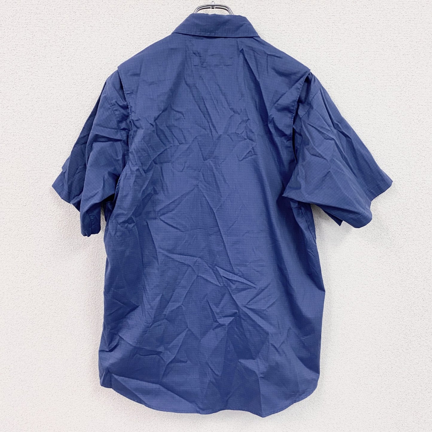 Carhartt　カーハート　ダブルポケット　半袖ワークシャツ　青　ブルー　Mサイズ