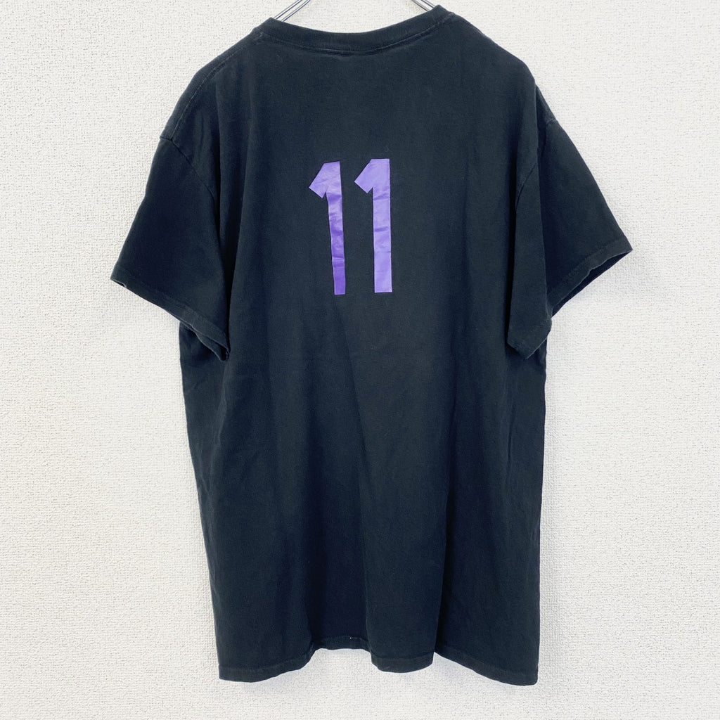 GILDAN ギルダン　半袖プリントTシャツ　クルーネック　MLB　ダイヤモンドバックス　黒　ブラック　Lサイズ　古着