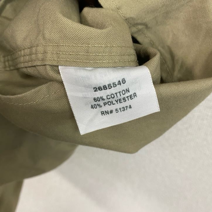 Carhartt　カーハート　半袖ワークシャツ　ボタンダウン　ダブルポケット　ベージュ　Lサイズ