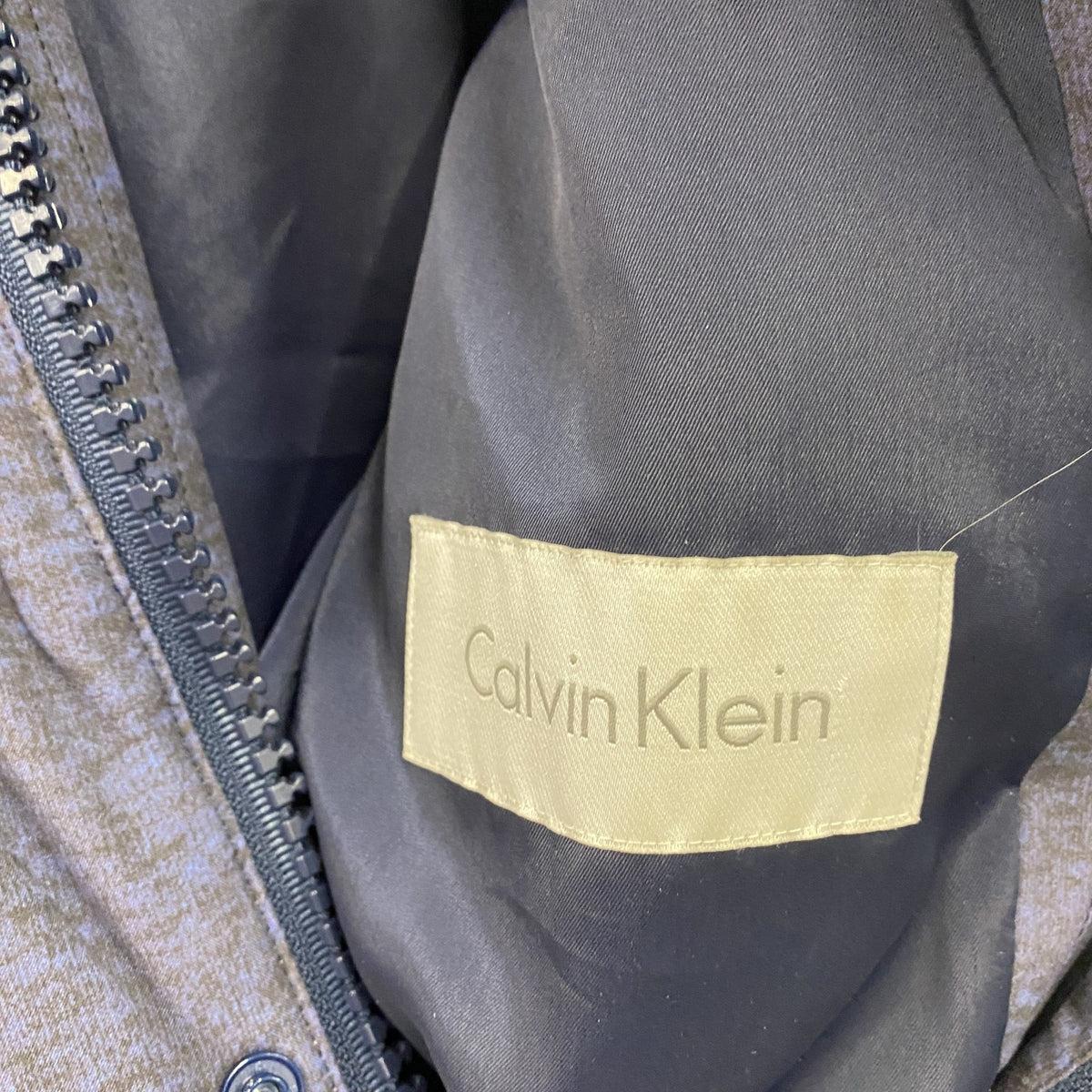 Calvin Klein　カルバンクライン　ダウンジャケット　ダウン90%　ナイロン　紺　ネイビー　