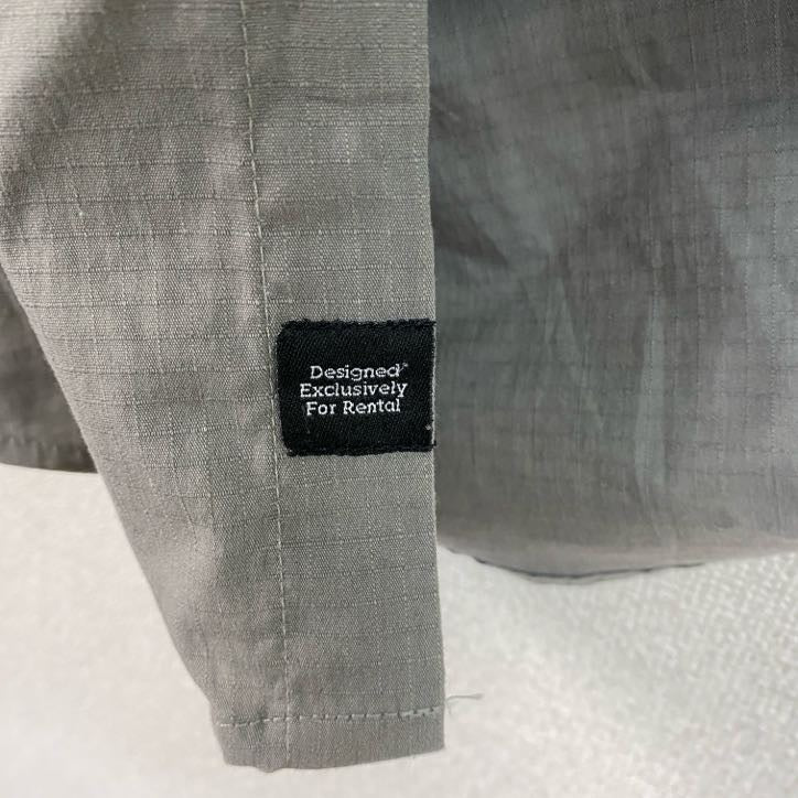 Carhartt　カーハート　半袖ワークシャツ　ボタンダウンシャツ　ダブルポケット　灰色　グレー　XLサイズ