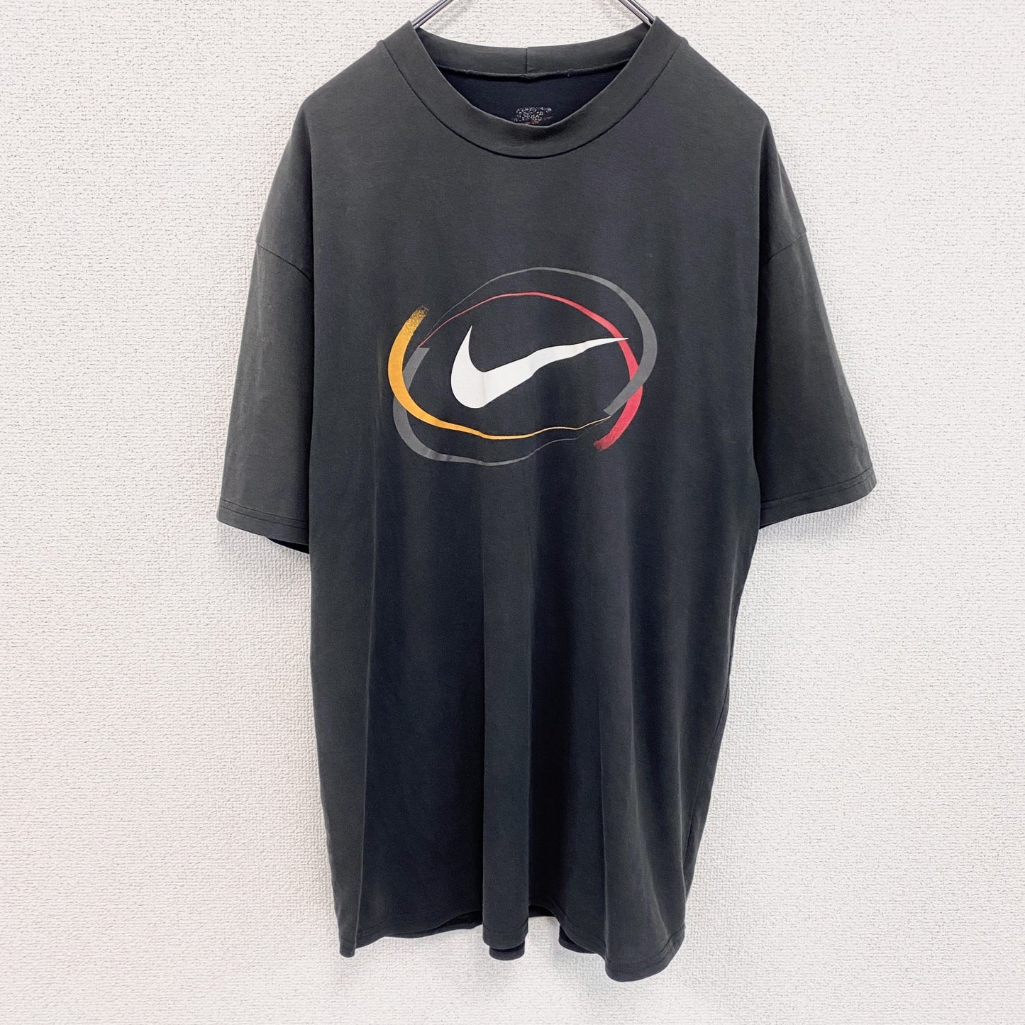 NIKE　ナイキ　半袖プリントTシャツ　フェード　黒　ブラック　Lサイズ