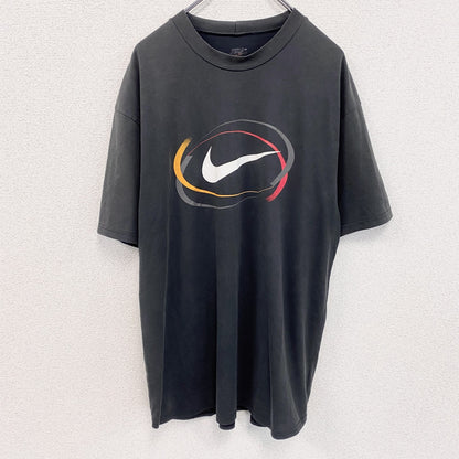 NIKE　ナイキ　半袖プリントTシャツ　フェード　黒　ブラック　Lサイズ