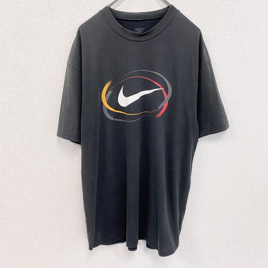 NIKE　ナイキ　半袖プリントTシャツ　フェード　黒　ブラック　Lサイズ