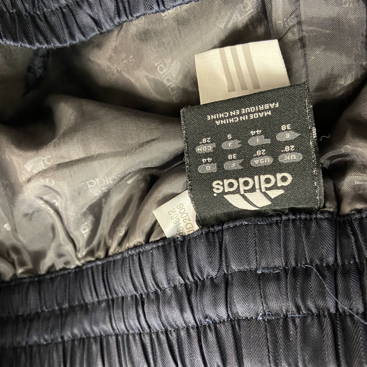 adidas　アディダス　トラックパンツ/トレーニングパンツ　紺　ネイビー　Sサイズ　古着