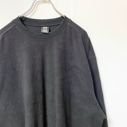 古着 used　NIKEGOLF　ナイキゴルフ　長袖フリーススウェット　ワンポイント刺繍　黒　ビックシルエット　XXLサイズ