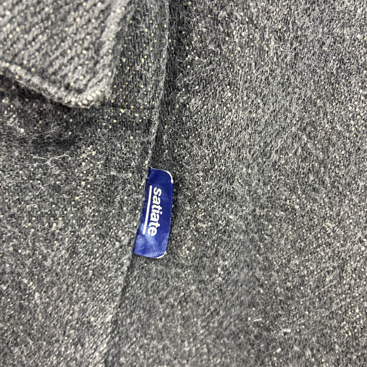 Satiate　ブラックデニムカーゴパンツ　デニムハーフパンツ/ショートパンツ　ジップフライ　黒　ブラック　Lサイズ　古着