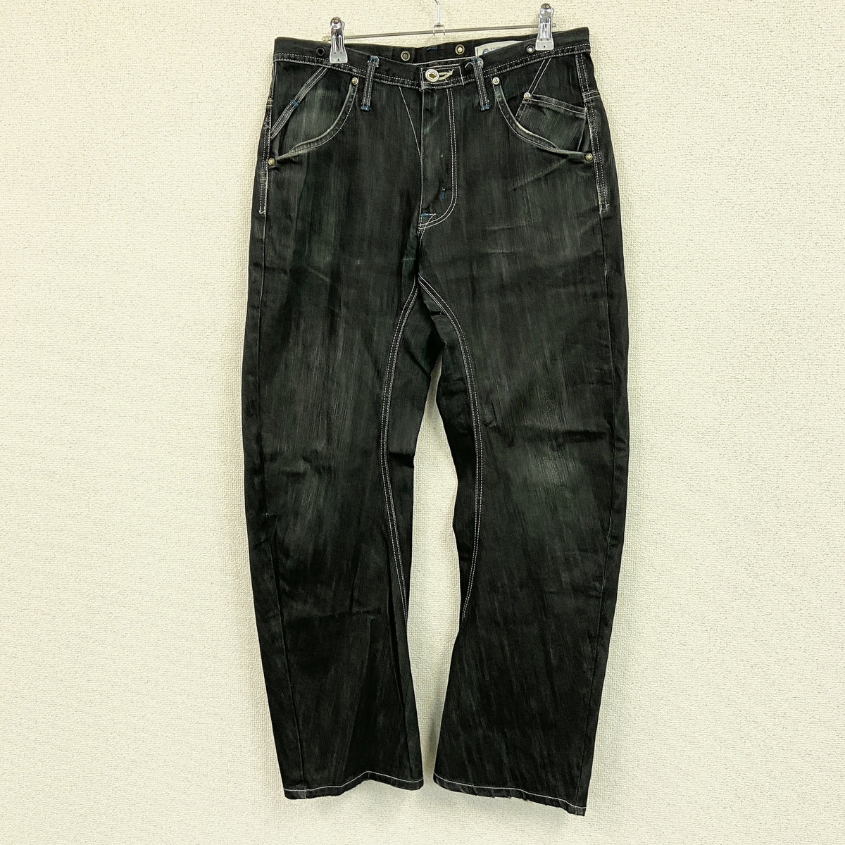 EDWIN　エドウィン　E‐FUNCTION　デニムパンツ　立体裁断　ジップフライ　インディゴ　Mサイズ　古着