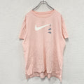NIKE　ナイキ　半袖プリントTシャツ　デカロゴ　ピンク　XLサイズ　古着