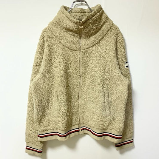 古着 used　TOMMY HILFIGER トミーヒルフィガー　長袖フリースジャケット　ワンポイントロゴ　ハイネック　Mサイズ
