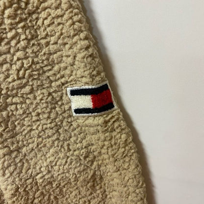 古着 used　TOMMY HILFIGER トミーヒルフィガー　長袖フリースジャケット　ワンポイントロゴ　ハイネック　Mサイズ