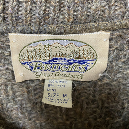 古着 used　Britches Great　Outdoors　USA製　長袖ウールニット　セーター　マトンスリーブ　Mサイズ