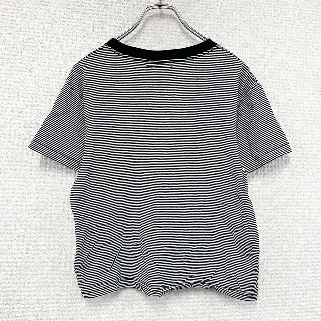 SLOBE IENA　スローブイエナ　半袖Tシャツ　ボーダー　黒　ブラック　古着