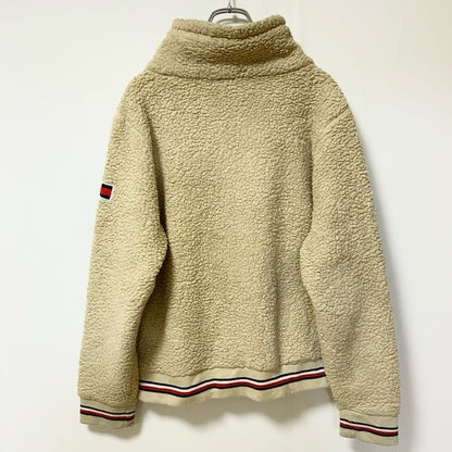古着 used　TOMMY HILFIGER トミーヒルフィガー　長袖フリースジャケット　ワンポイントロゴ　ハイネック　Mサイズ