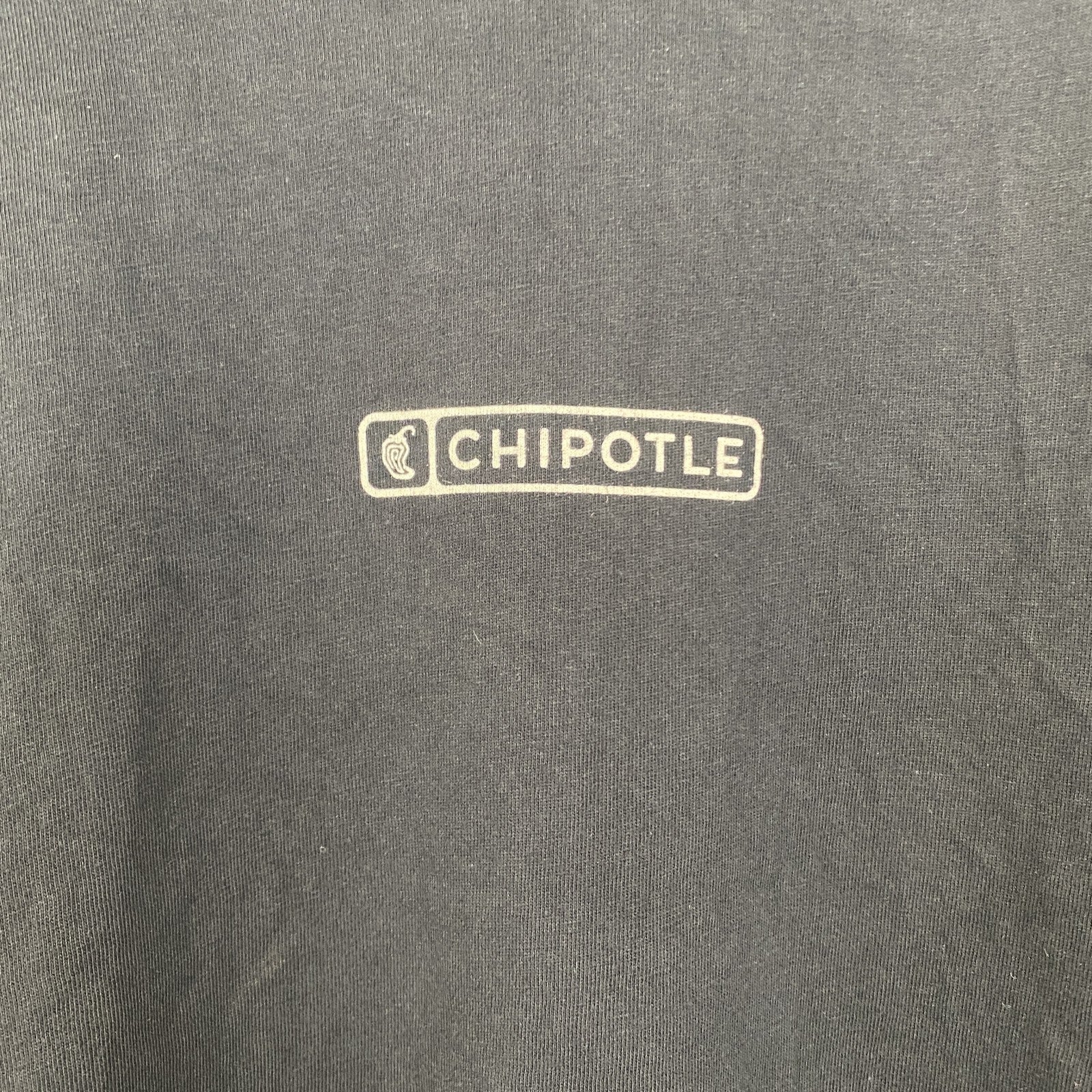 CHIPOTLE　半袖プリントTシャツ　バックプリント　クルーネック　レトロデザイン　黒　ブラック　Mサイズ　古着
