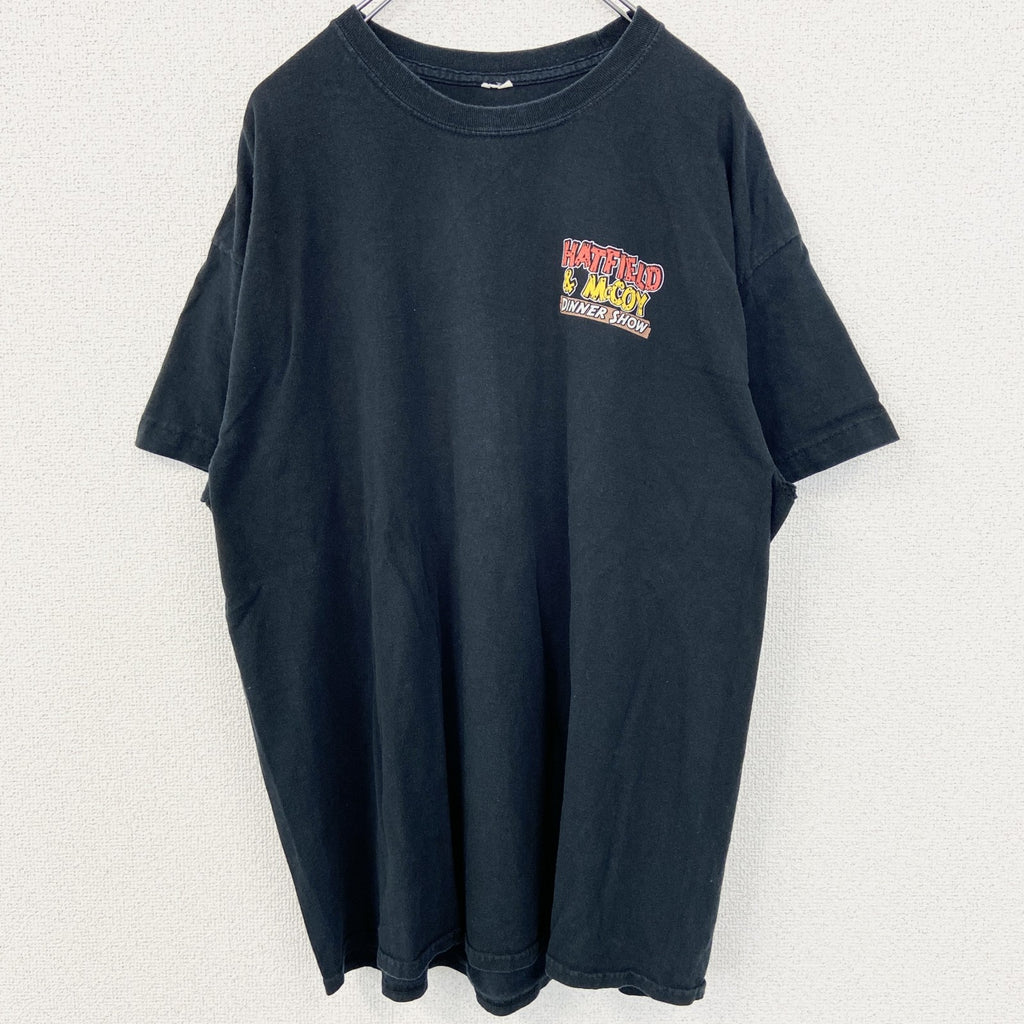 半袖プリントTシャツ　Hatfield & McCoy Dinner Show　USA　アメリカ　ブラック　黒　古着