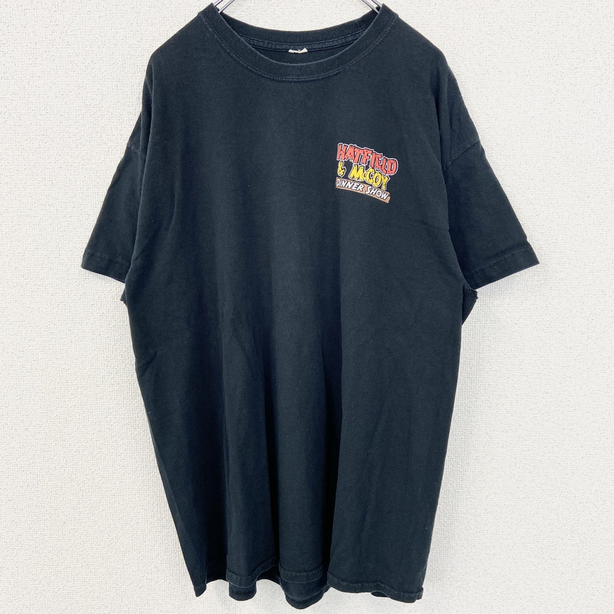 半袖プリントTシャツ　Hatfield & McCoy Dinner Show　USA　アメリカ　ブラック　黒　古着