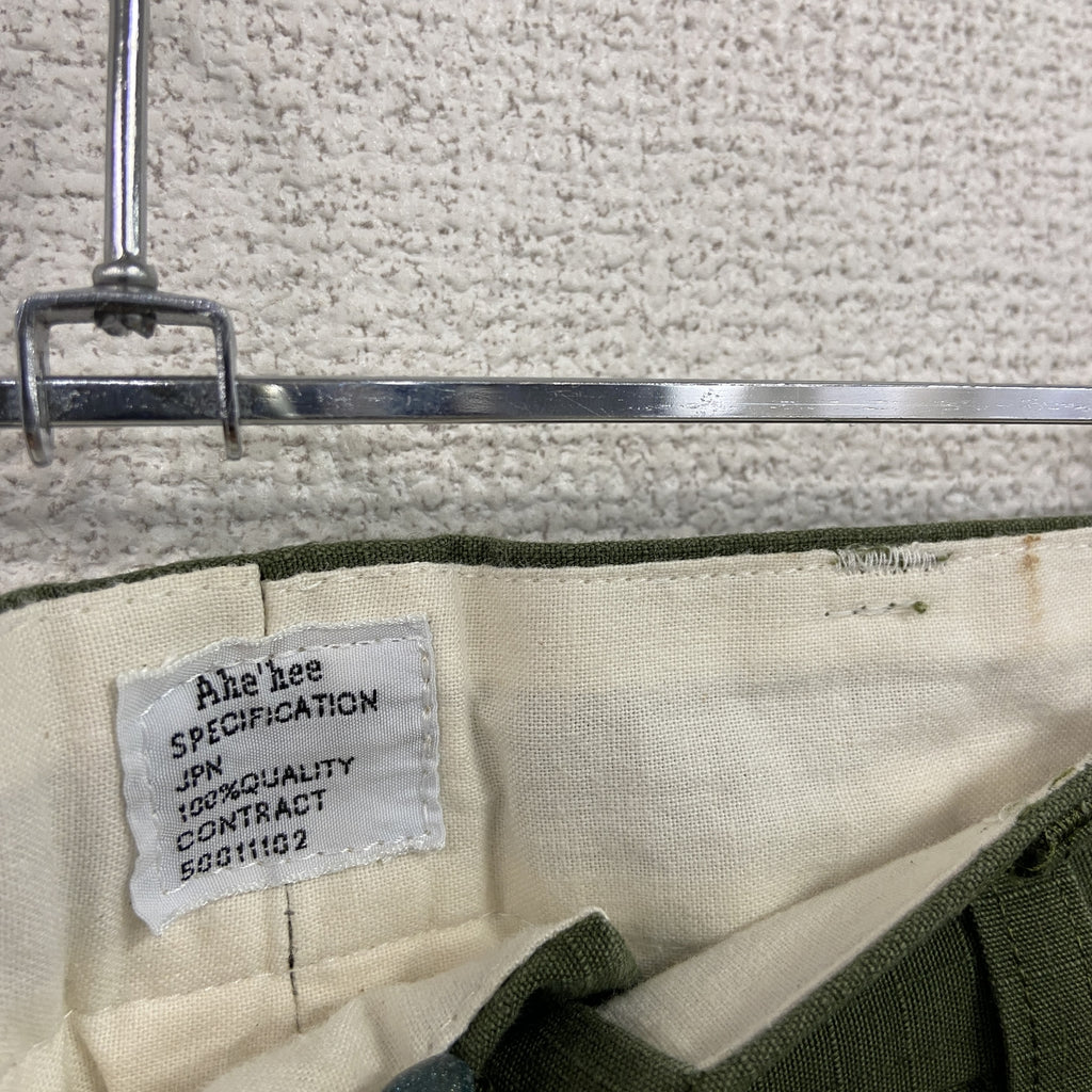 Ahe'hee　ワークパンツ/チノパンツ　ジップフライ　カーキ　Sサイズ　古着