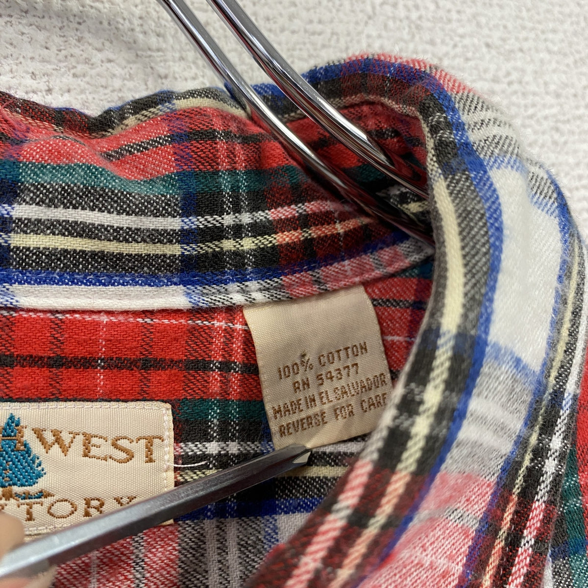 90s　NORTH WEST TERRITORY　長袖ネルシャツ　ヴィンテージ　チェック柄　赤　レッド　XLサイズ　