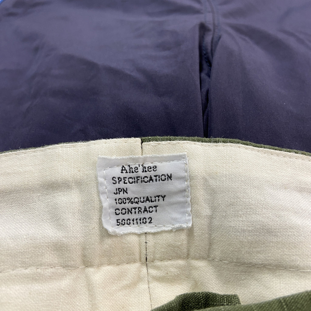 Ahe'hee　ワークパンツ/チノパンツ　ジップフライ　カーキ　Sサイズ　古着