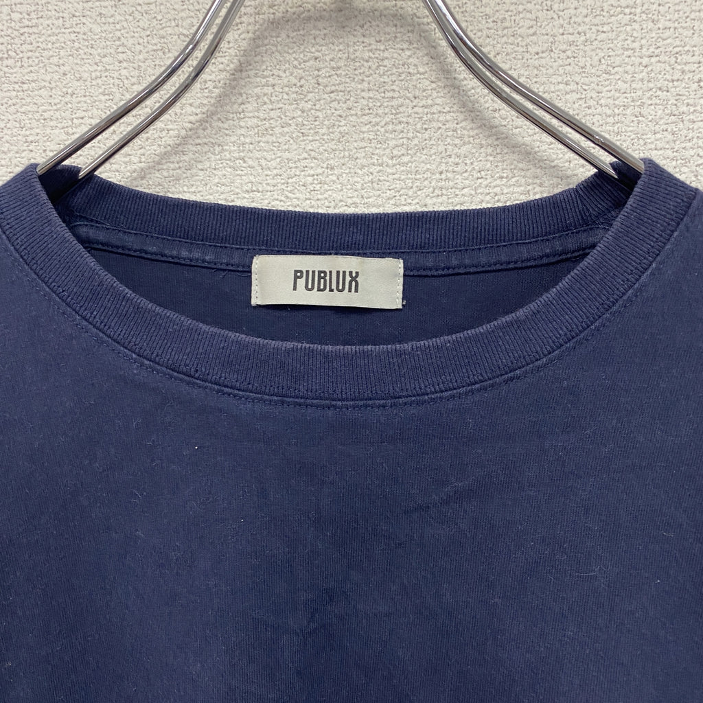 PUBLUX　パブリュクス　MLB　ニューヨークヤンキース　長袖Tシャツ/ロンT　紺　ネイビー　Lサイズ　古着
