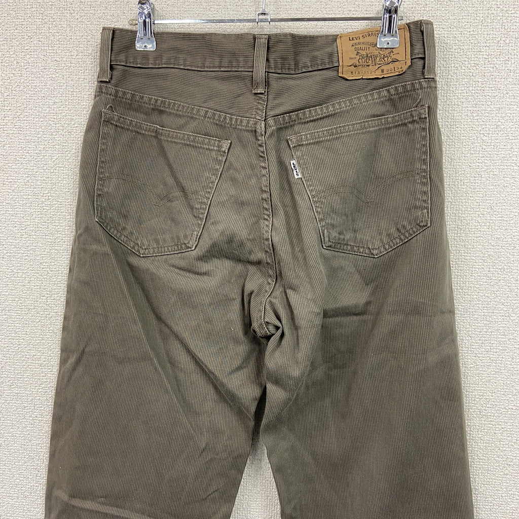 Levi's　リーバイス　513‐1129　コーデュロイパンツ　ジップフライ　アッシュブラウン　W30サイズ　古着