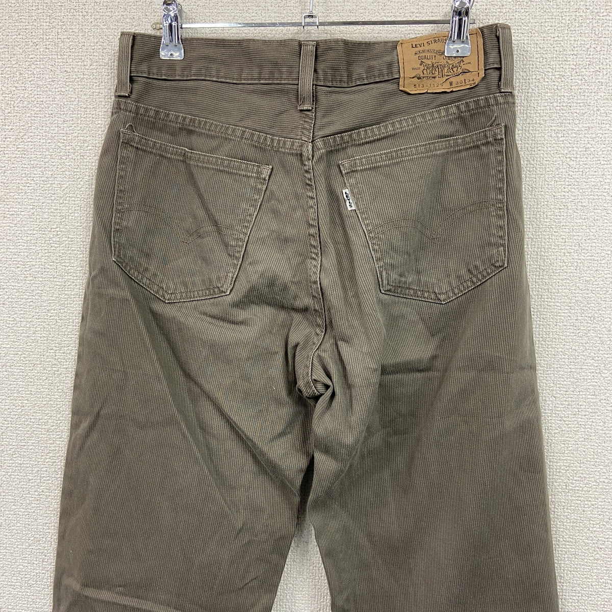 Levi's　リーバイス　513‐1129　コーデュロイパンツ　ジップフライ　アッシュブラウン　W30サイズ　古着