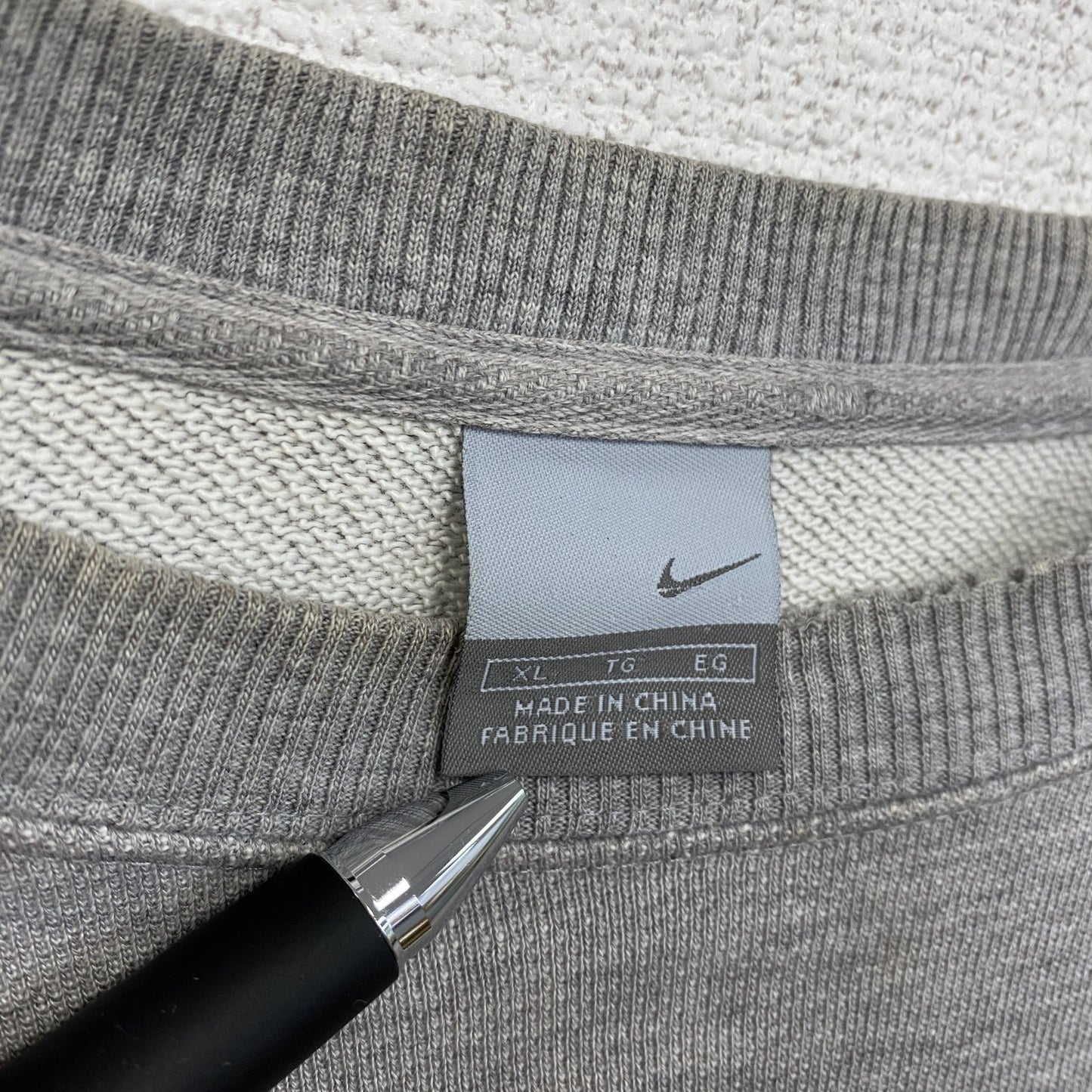 00s　NIKE　ナイキ　スウェット/トレーナー　ヴィンテージ　灰色　グレー　XLサイズ