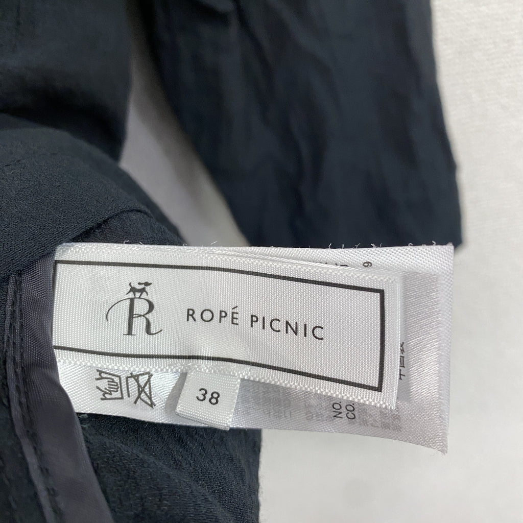 ROPE PICNIC　ロペピクニック　ミリタリーシアーライトジャケット　黒　ブラック　38サイズ　古着