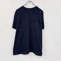 FRUIT OF THE LOOM　フルーツオブザルーム　半袖プリントTシャツ　無地　ネイビー　紺　2XLサイズ　古着