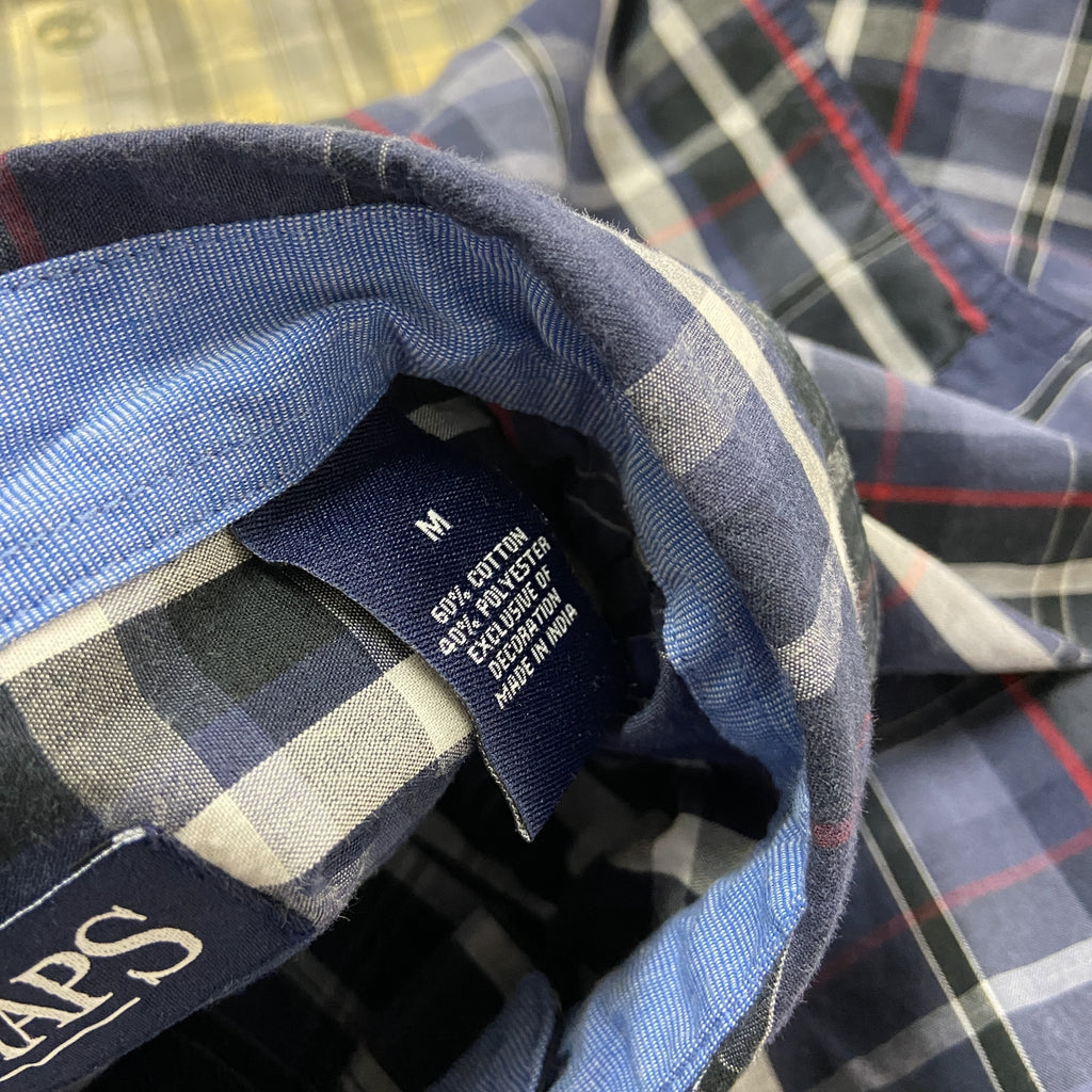 CHAPS　チャップス　長袖シャツ　チェック柄　マルチカラー　Mサイズ　古着