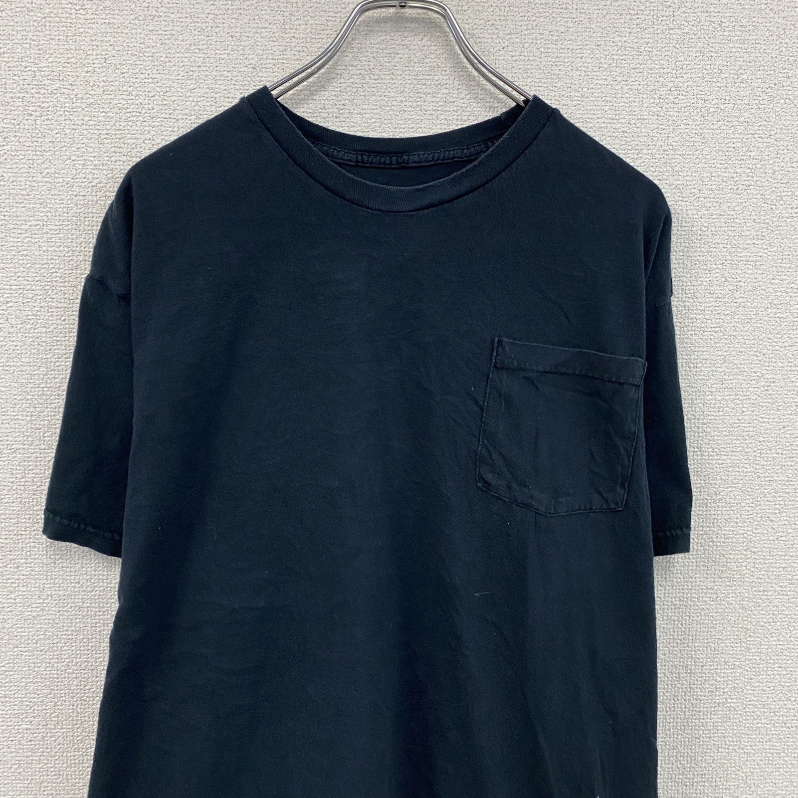 FRUIT OF THE LOOM　フルーツオブザルーム　半袖プリントTシャツ　無地　ネイビー　紺　2XLサイズ　古着