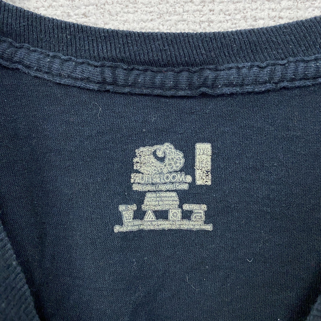 FRUIT OF THE LOOM　フルーツオブザルーム　半袖プリントTシャツ　無地　ネイビー　紺　2XLサイズ　古着