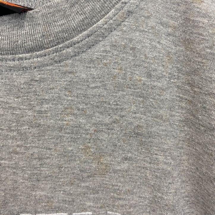 Kangaroo　カンガルー　半袖アニマル刺繍Tシャツ　クルーネック　オーストラリア　シドニー　グレー　灰色　Sサイズ　古着