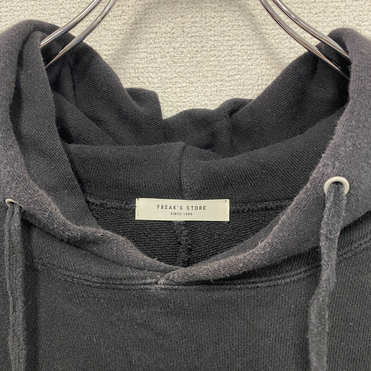 FREAK’S STORE　フリークスストア　フーディワンピース　黒　ブラック　Fサイズ　古着