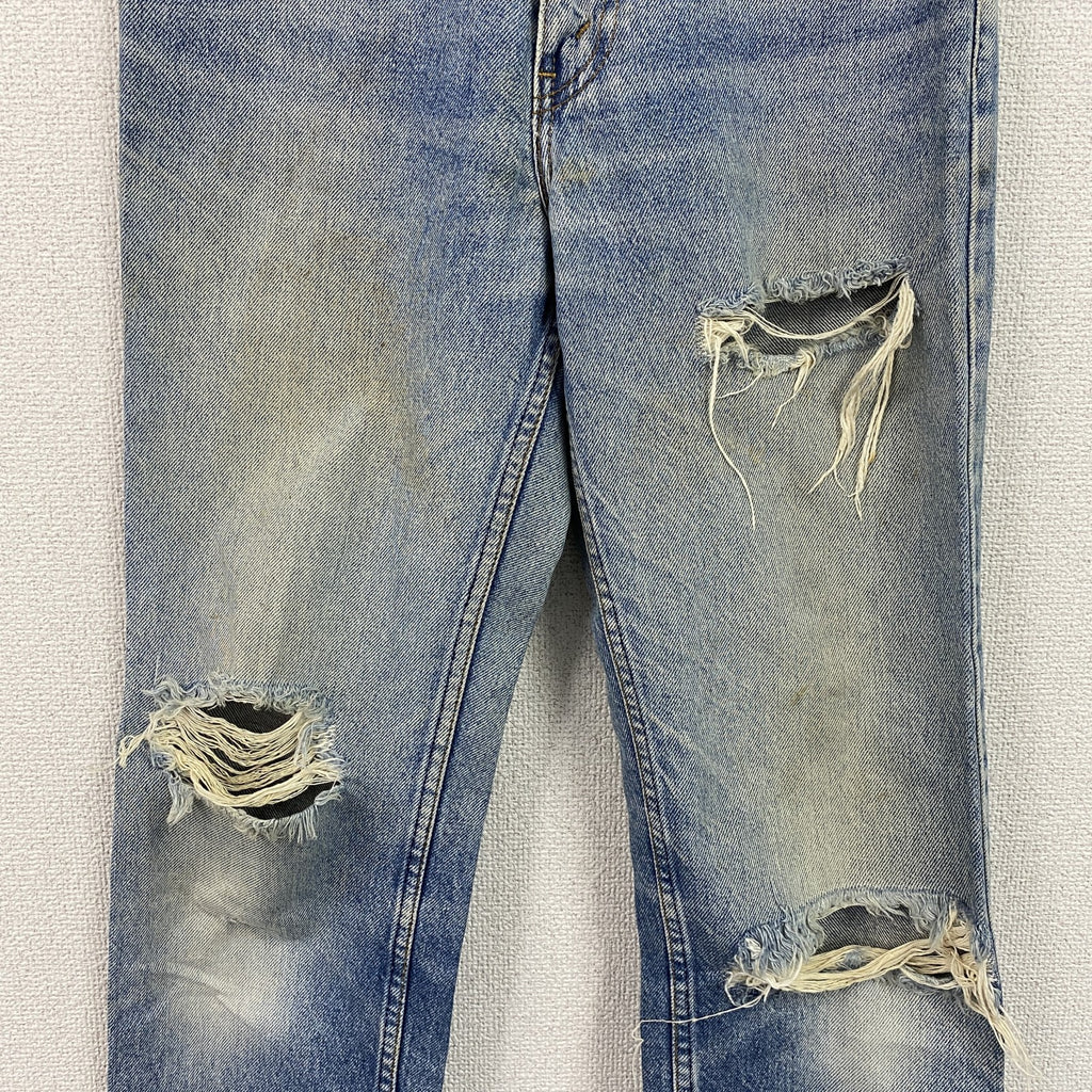 Levi's　リーバイス　606　ダメージデニムパンツ/ジーンズ　ジップフライ　縦落ち　インディゴ　W31サイズ　古着