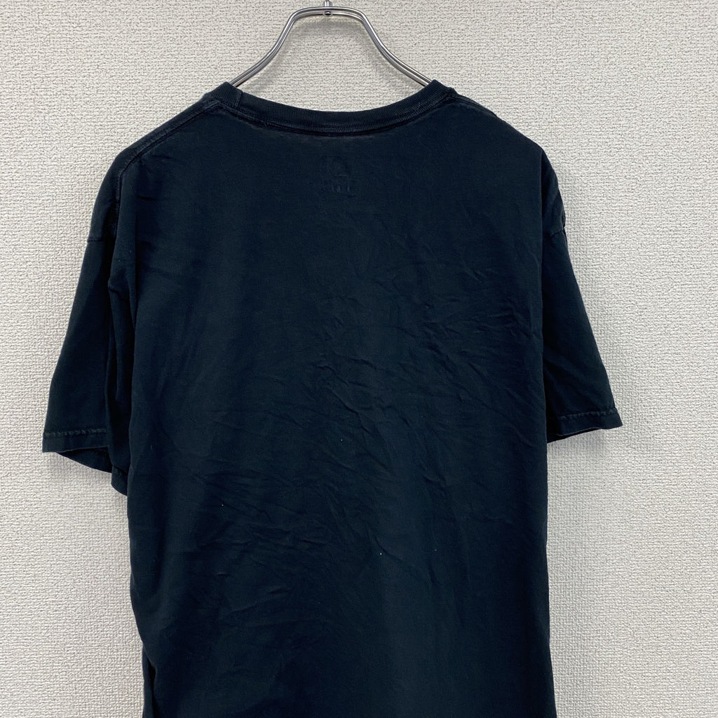 FRUIT OF THE LOOM　フルーツオブザルーム　半袖プリントTシャツ　無地　ネイビー　紺　2XLサイズ　古着