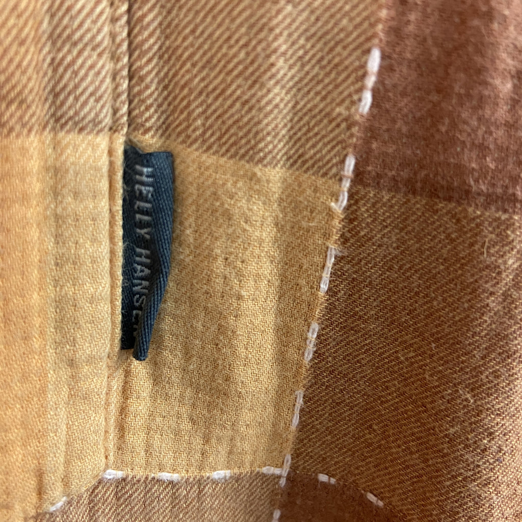 Helly Hansen　ヘリーハンセン　長袖ボタンシャツ　チェック柄　黄色　イエロー　Lサイズ　古着