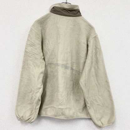 90s　LAND’S END　ランズエンド　フルジップフリースジャケット/ボアジャケット　ベージュ　Lサイズ