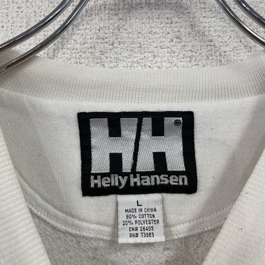 HELLY HANSEN　ヘリーハンセン　スウェット/トレーナー　デカロゴ　白　ホワイト　Lサイズ　古着