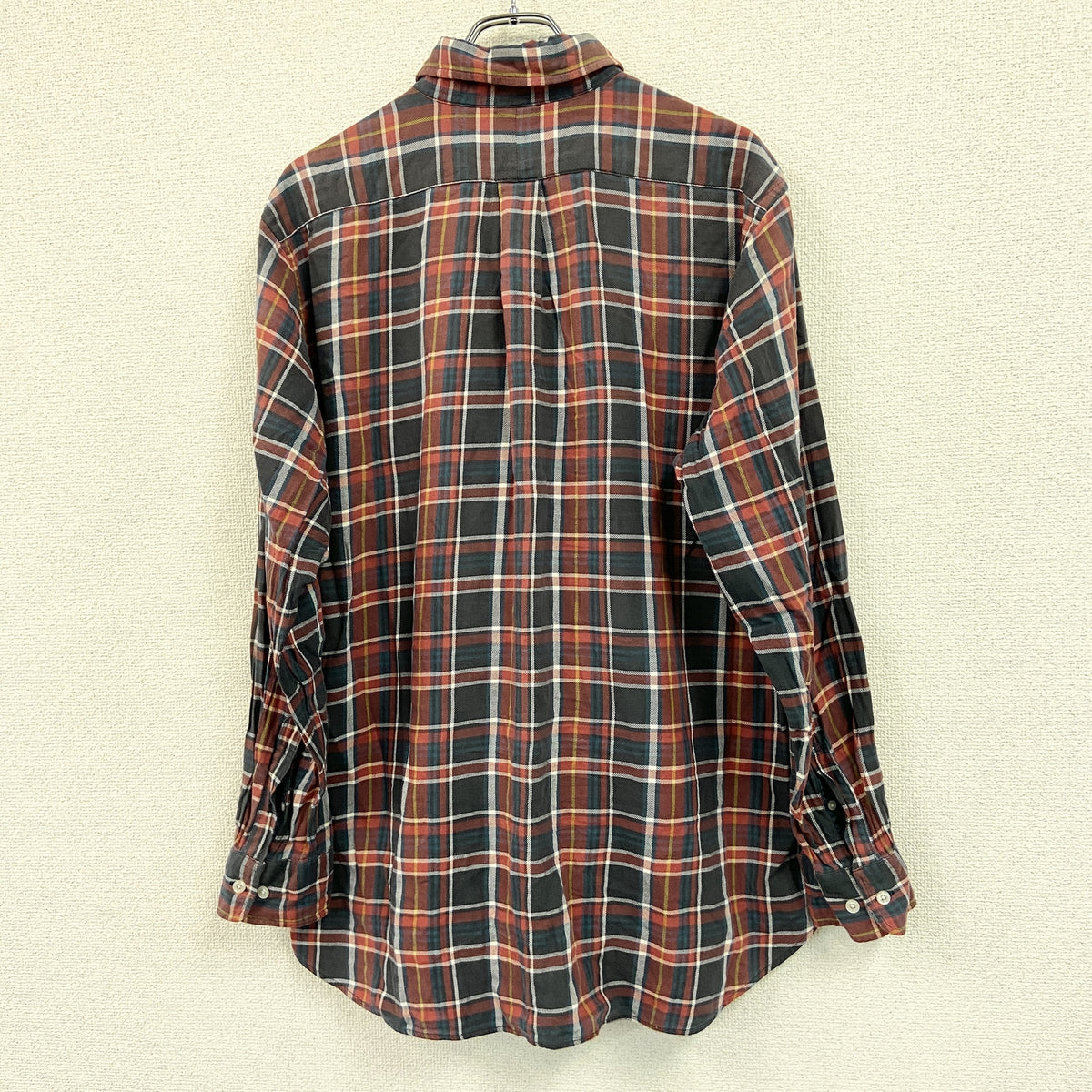 CHAPS　チャップス　長袖シャツ　チェック柄　マルチカラー　LLサイズ メンズ コットン ポリエステル 古着