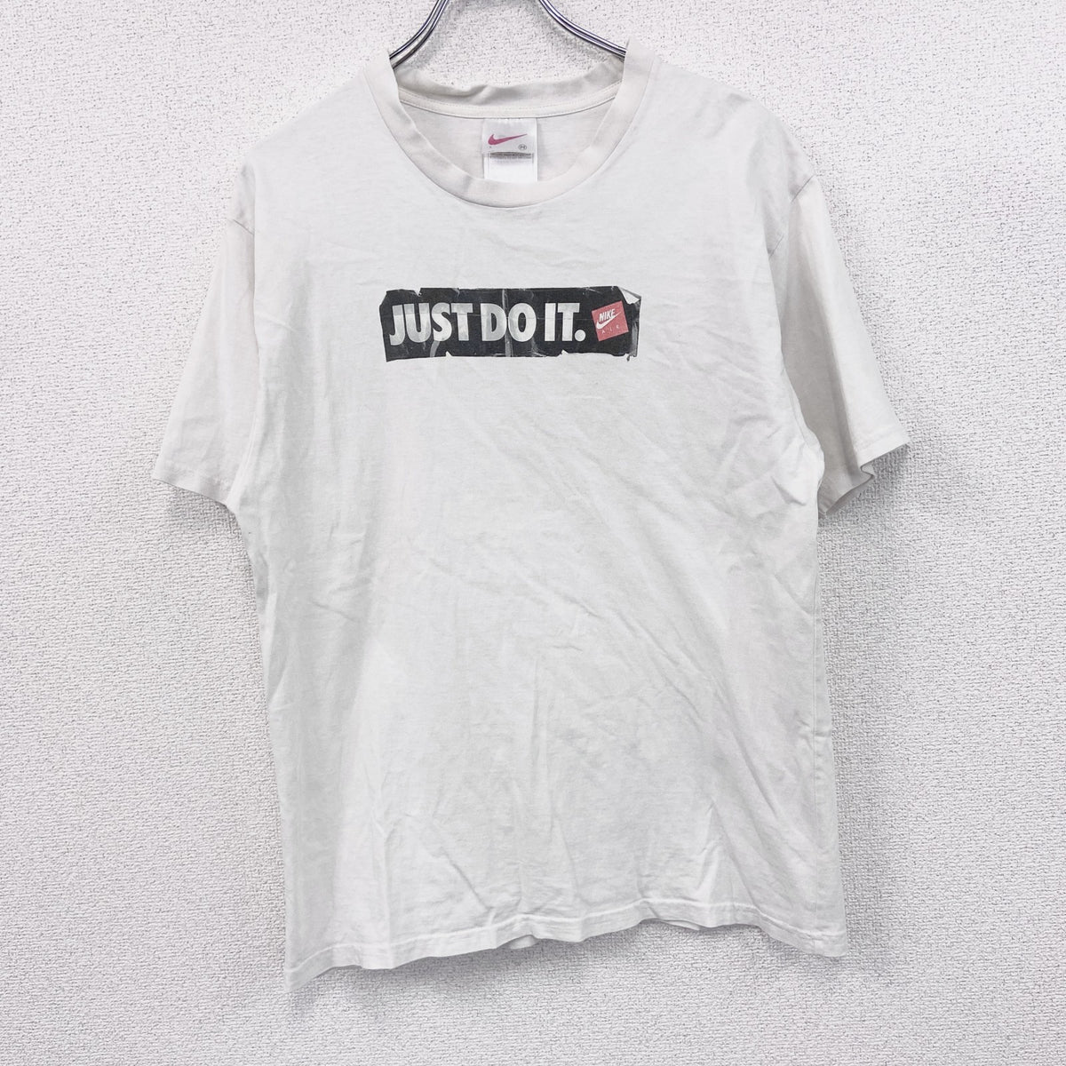 ～00s　NIKE　ナイキ　半袖Tシャツ　JUST DO IT　ヴィンテージ　白　ホワイト　Mサイズ　古着