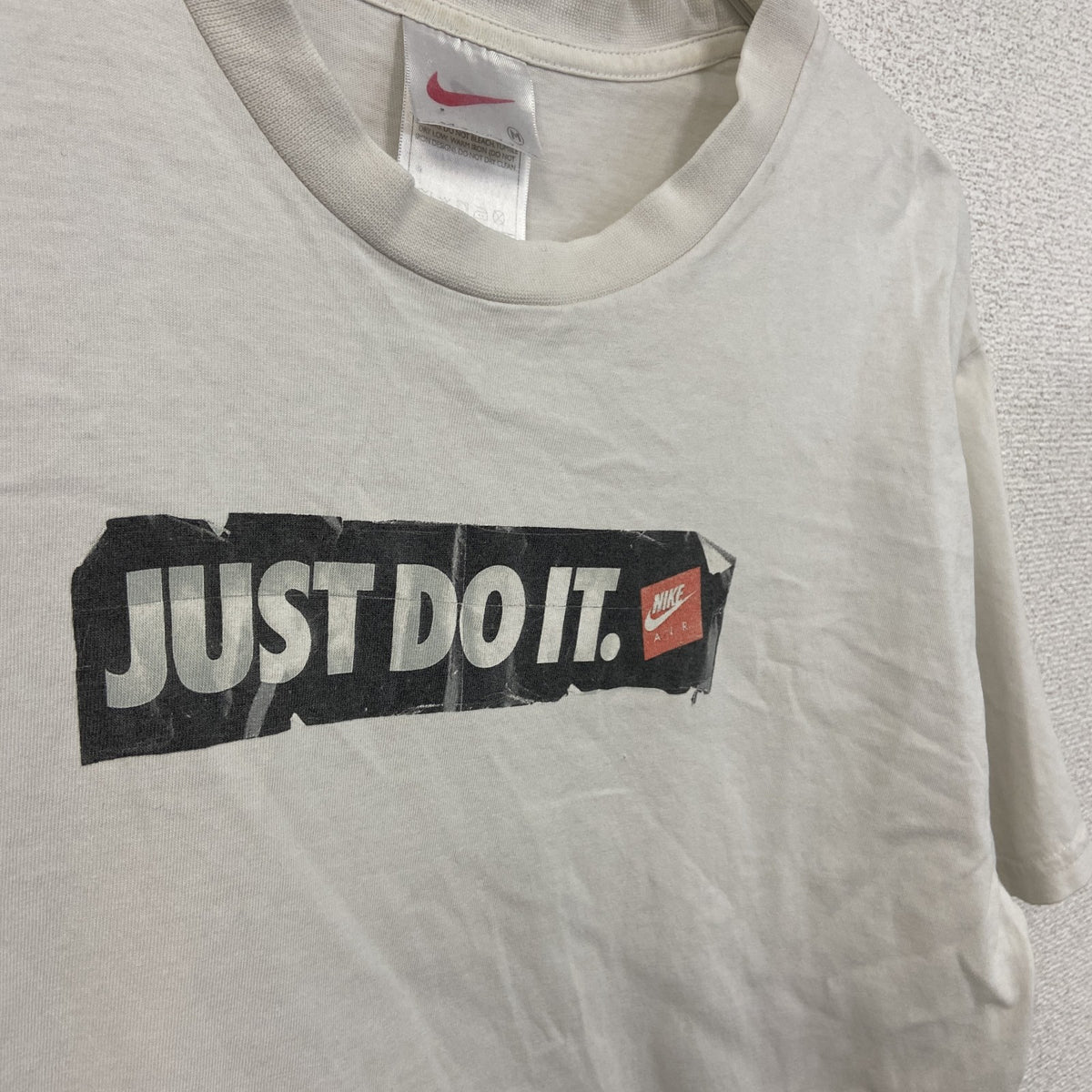 ～00s　NIKE　ナイキ　半袖Tシャツ　JUST DO IT　ヴィンテージ　白　ホワイト　Mサイズ　古着